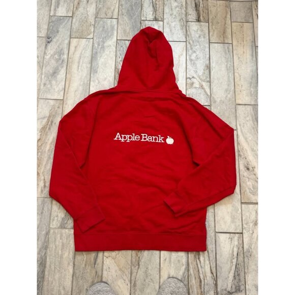 St. John's University women's medium red fleece lined sweatshirt - Picture 4 of 4